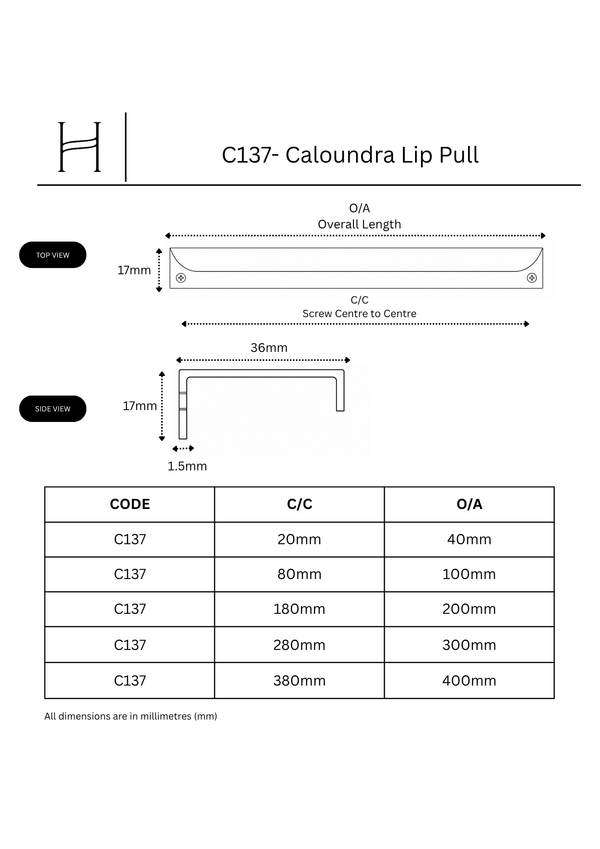 C137- Caloundra Lip Pull