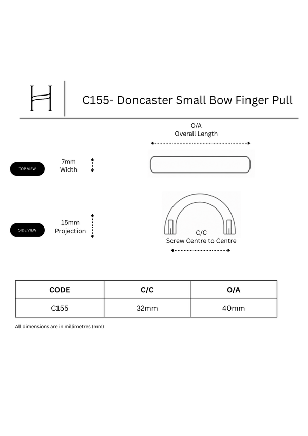 C155- Doncaster Small Bow Finger Pull