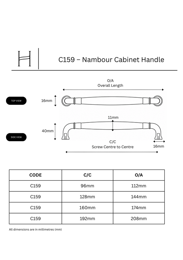 C159 – Nambour Cabinet Handle
