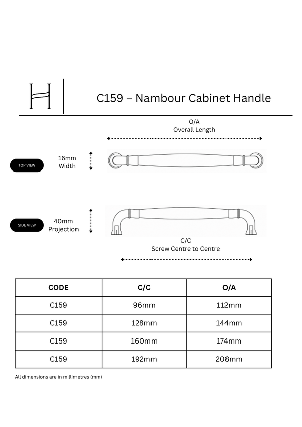 C159 – Nambour Cabinet Handle