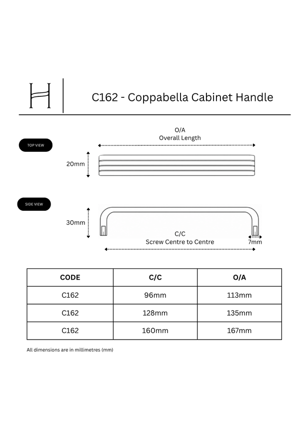 C162 - Coppabella Cabinet Handle