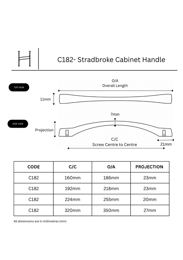 C182- Stradbroke Cabinet Handle