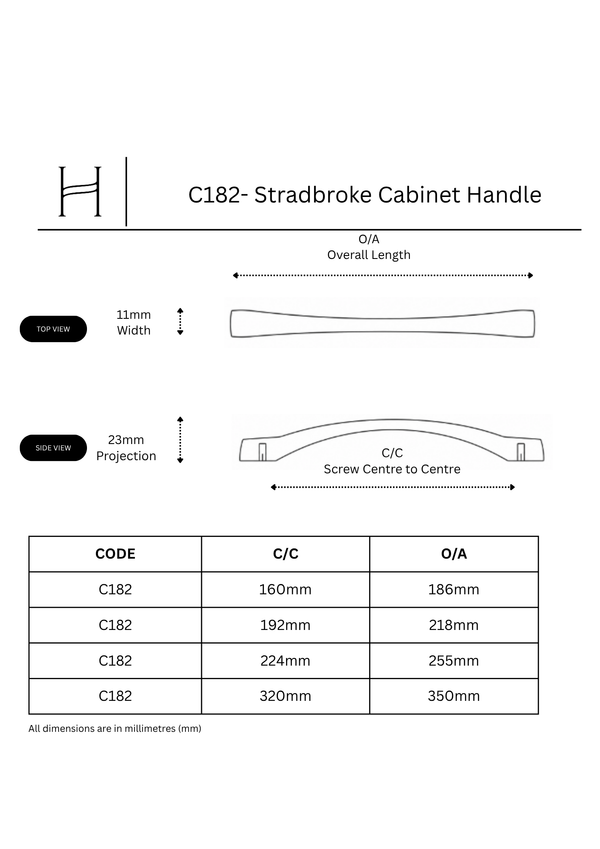 C182- Stradbroke Cabinet Handle