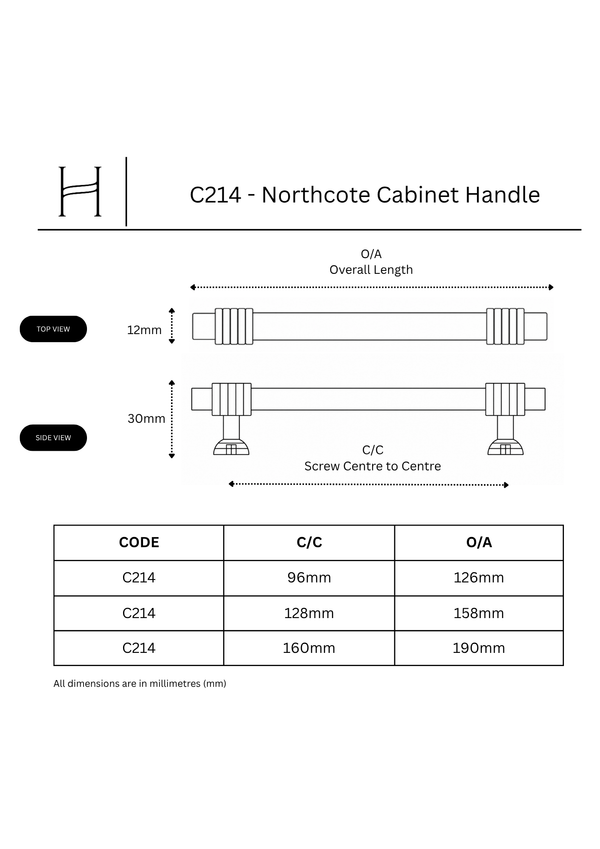 C214 - Northcote Cabinet Handle