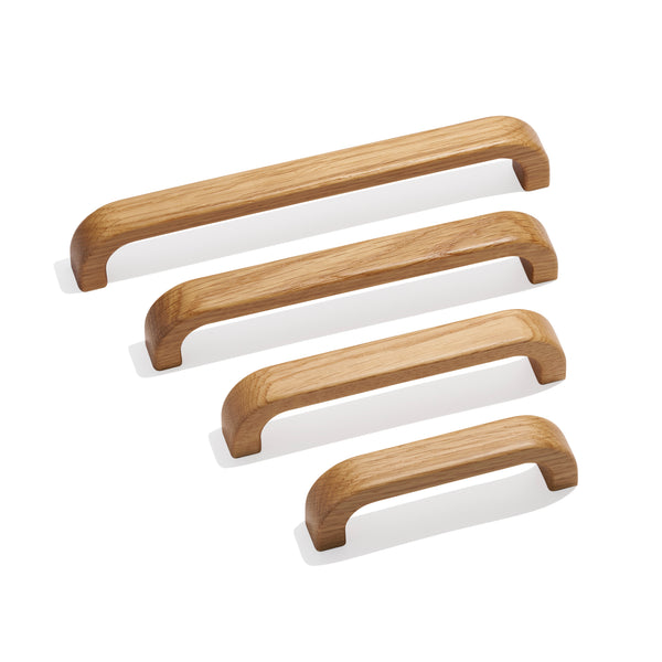 C222 - Oatley D Pull Timber Cabinet Handle