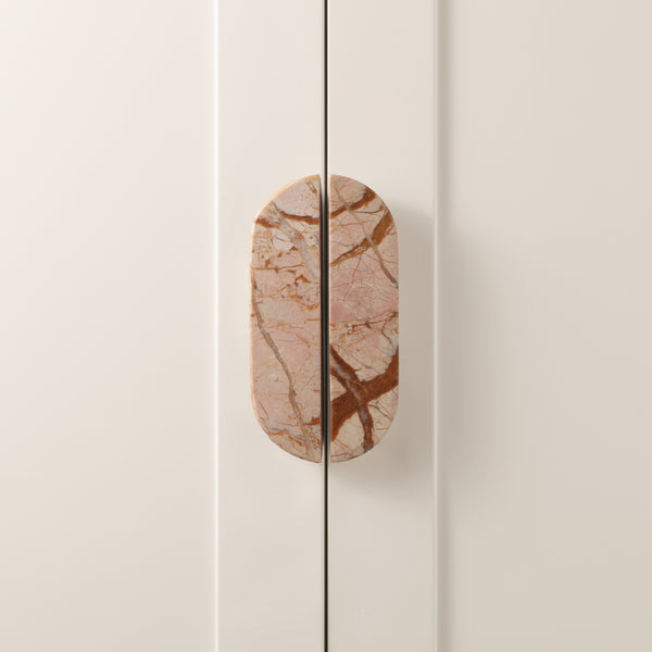 C253 - Pink Mani Half Arch Cabinet Handle