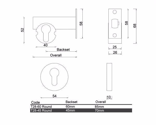 T28 - Round Smart Lock