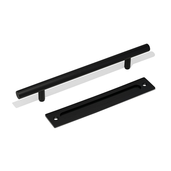 E50 - Round 450mm Barn Door Handle Set