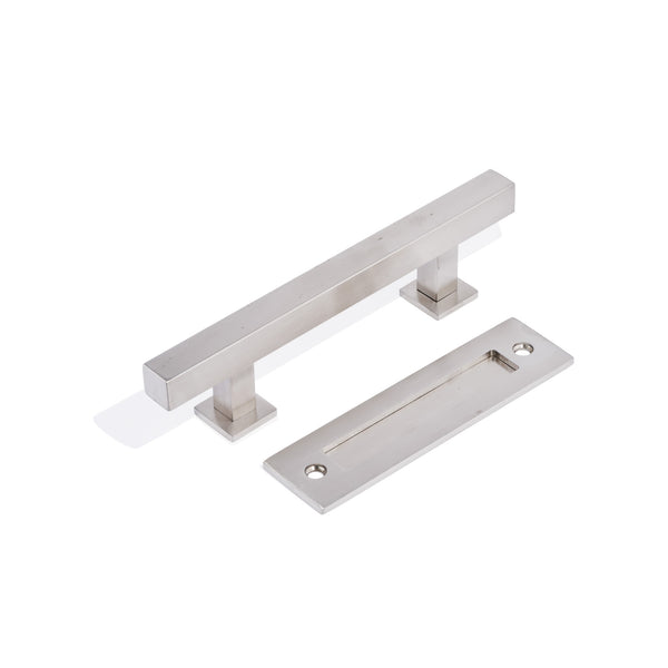 E51 - Square 300mm Barn Door Handle Set