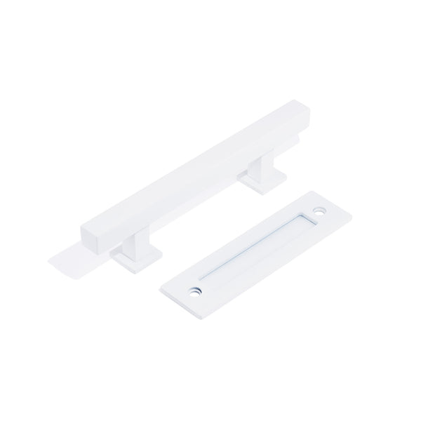 E51 - Square 300mm Barn Door Handle Set