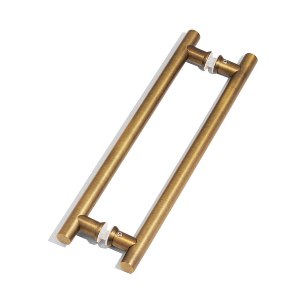 E55 - Small  Antique Bronze Seaforth Entrance Pull Handle