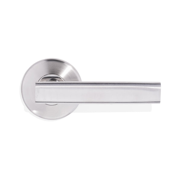 L12 - City Brushed Stainless Steel Lever