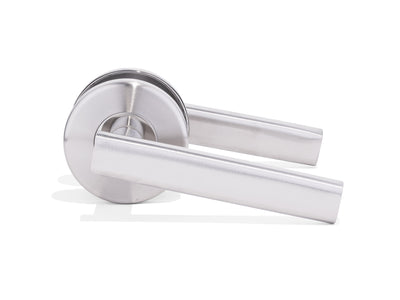 L12 - City Brushed Stainless Steel Lever