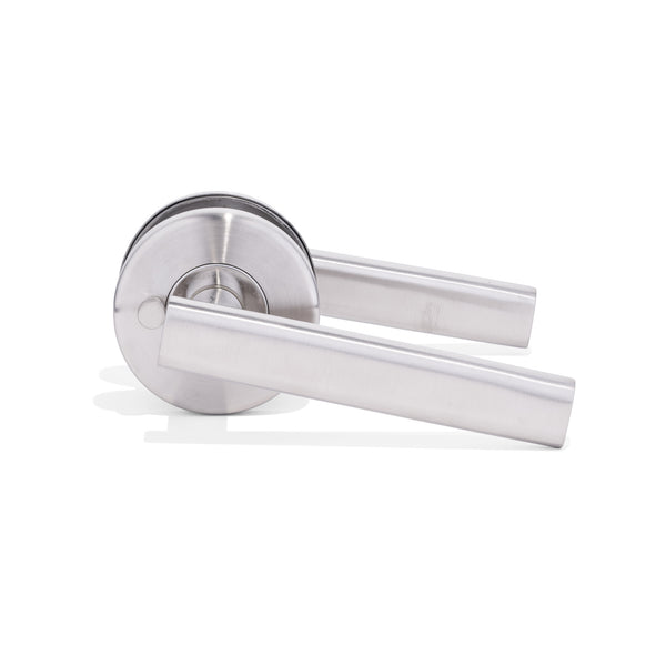 L12 - City Brushed Stainless Steel Lever