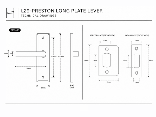 L29 - Preston Long Plate Lever