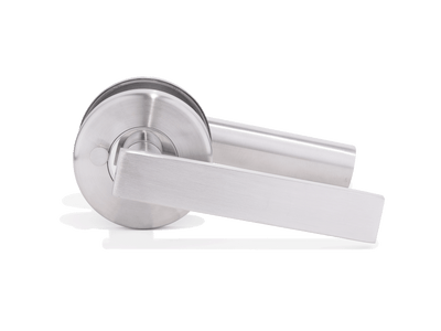 L3- Designer Round Brushed Stainless Steel Lever