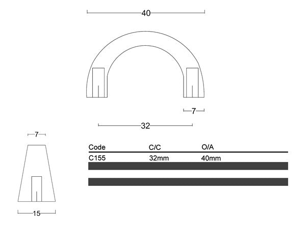C155- Doncaster Small Bow Finger Pull
