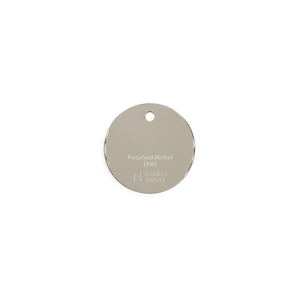 T107- Polished Nickel Colour Sample Disc