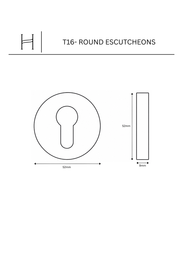 T16- Round Escutcheons