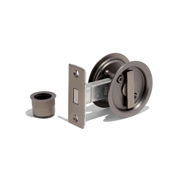 T1- Round Cavity Sliding Door Privacy Lock Set