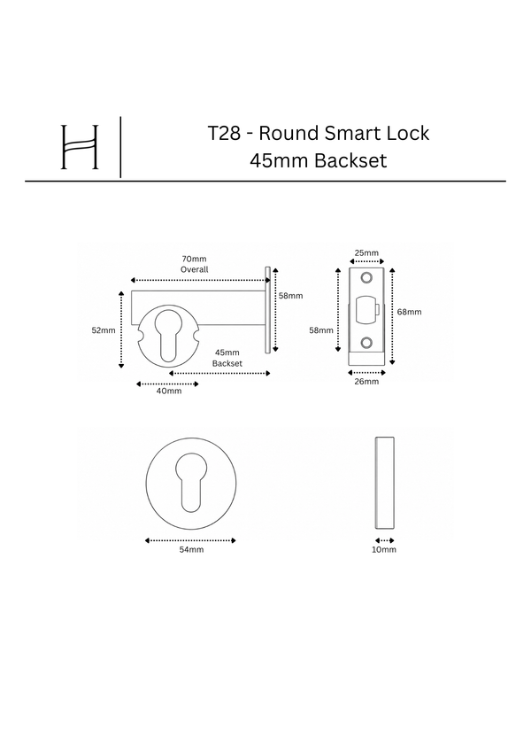 T28 - Round Smart Lock