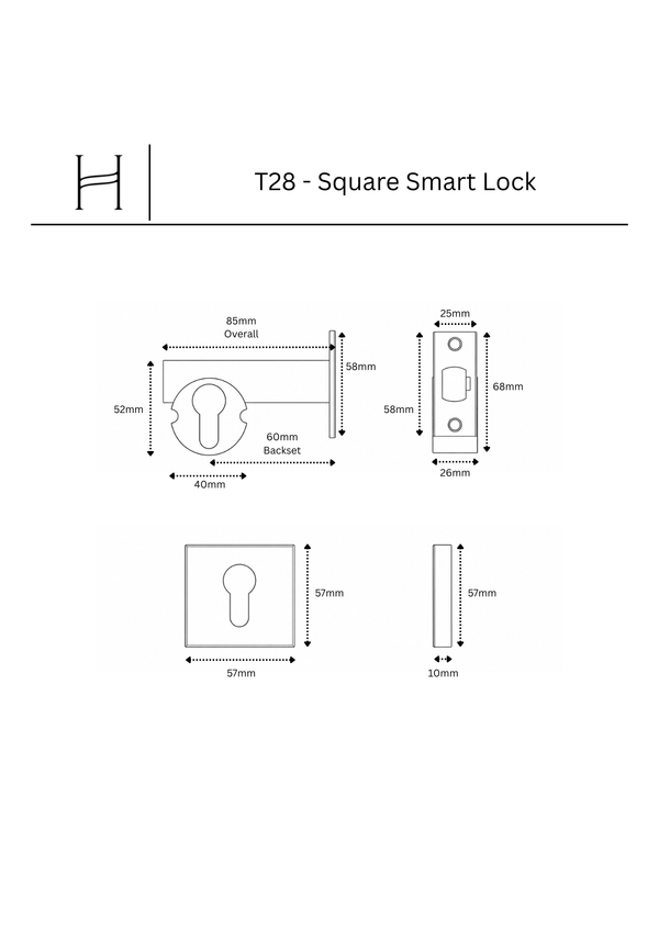 T28 - Square Smart Lock