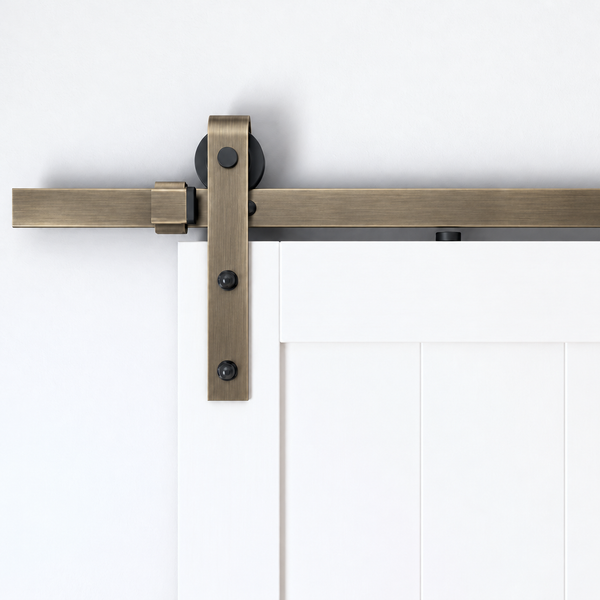 T73 - Antique Bronze Barn Door Track Kit