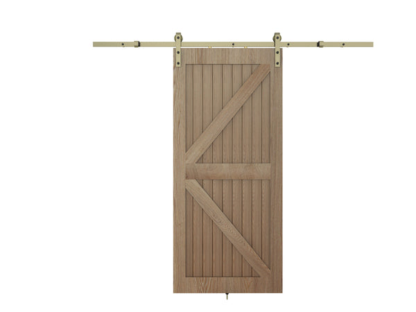 T73 - Antique Bronze Barn Door Track Kit