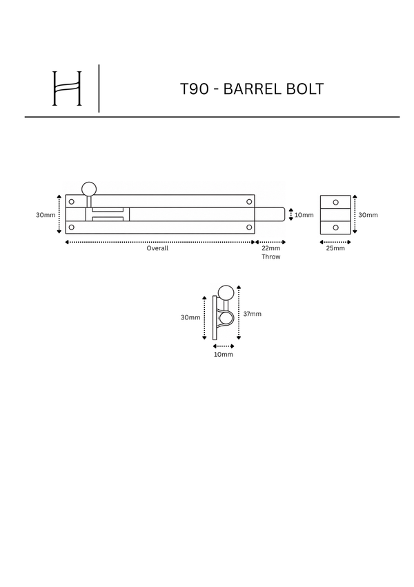 T90 - Barrel Bolt