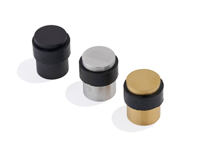 T92 - Column Floor Door Stop with Rubber Side Stopper