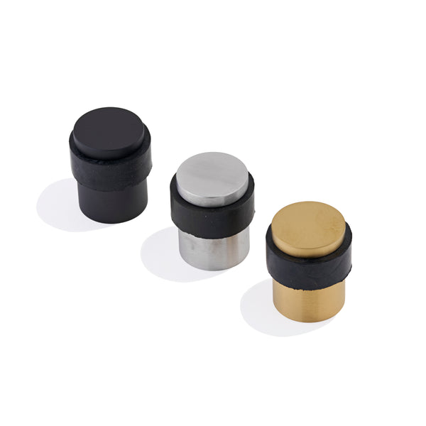 T92 - Column Floor Door Stop with Rubber Side Stopper
