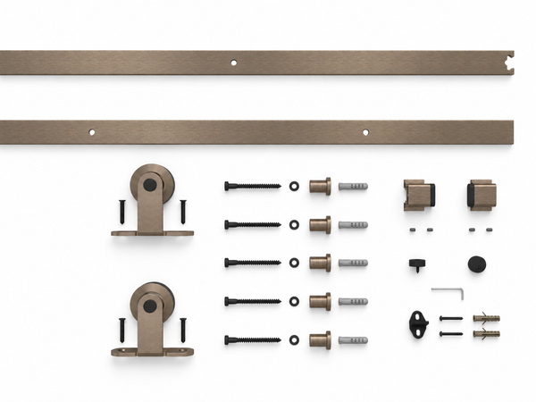 T94 - Antique Bronze Top Mount Barn Door Kit