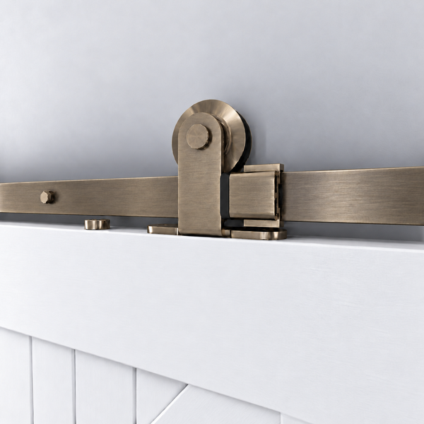 T94 - Antique Bronze Top Mount Barn Door Kit