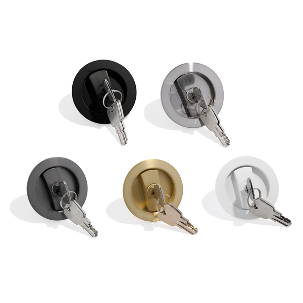 T98 - Round Sliding Cavity Door Key Set