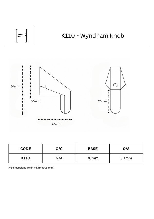K110 - Wyndham Knob