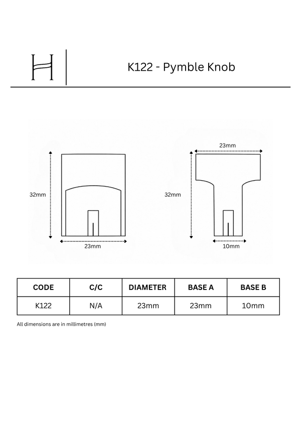 K122 - Pymble Knob