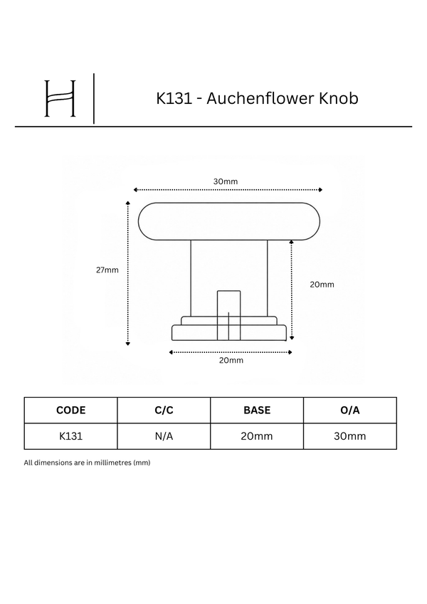 K131 - Auchenflower Knob