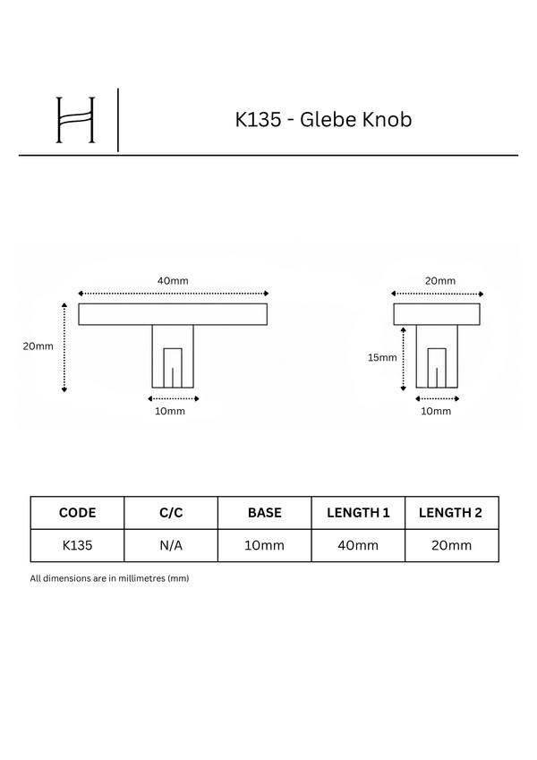 K135 - Glebe Knob