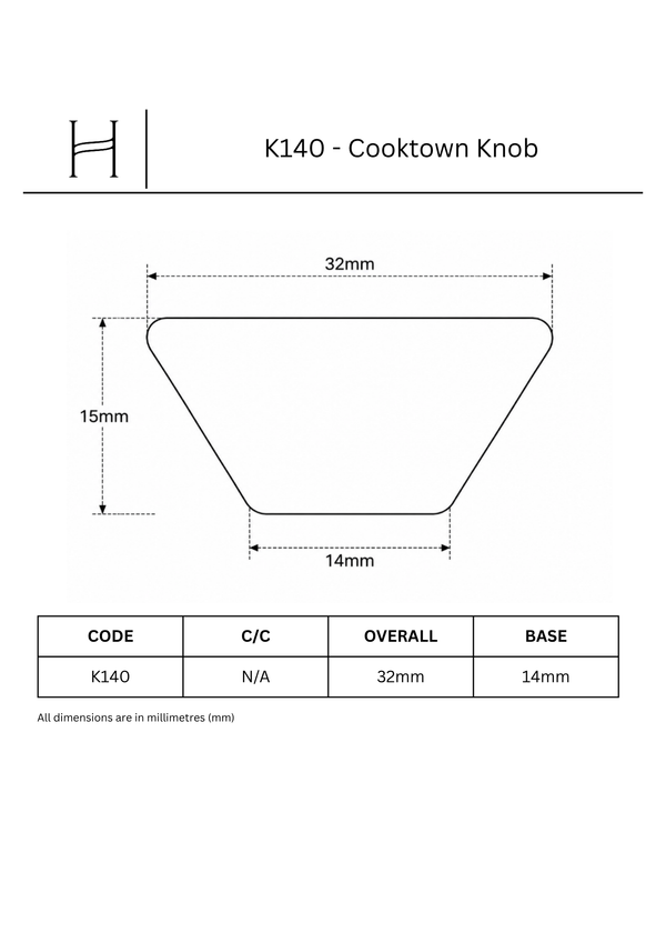 K140 - Cooktown Knob