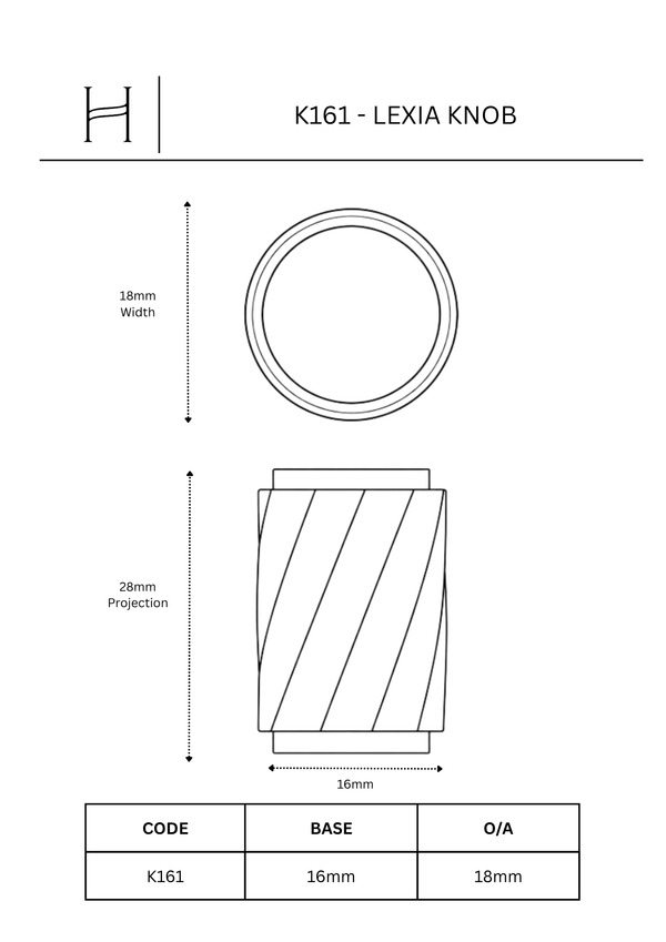 K161 - Lexia Knob