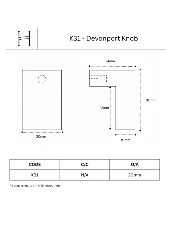 K31 - Devonport Knob