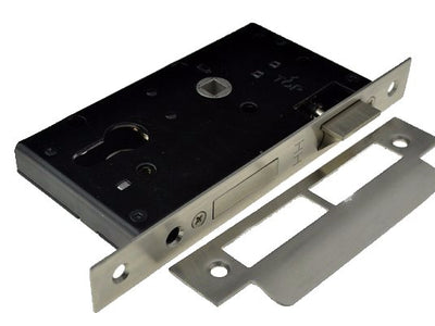 Brushed Stainless Steel 45mm Mortise Lock Door Hardware Locks & Accessories (T14 45 45mm Mortise Lock) compressed