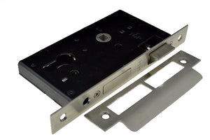 Brushed Stainless Steel 45mm Mortise Lock Door Hardware Locks & Accessories (T14 45 45mm Mortise Lock) compressed