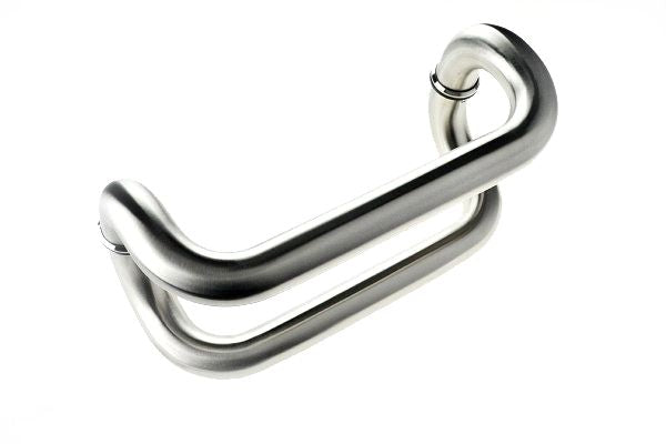 E16- Offset Omega Brushed Stainless Steel Entrance Pull Handle – Handle 