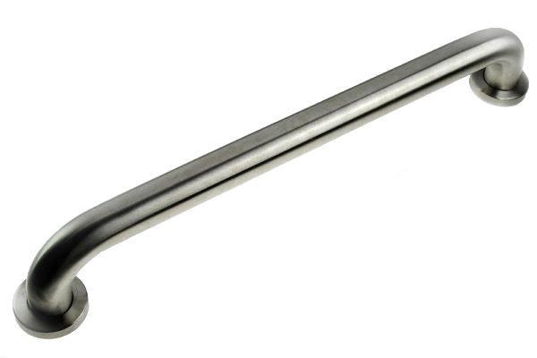 Brushed Stainless Steel Round Curved Pull Handle Grab Rail (E4 Delux Grab Handle)