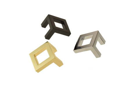 Chrome OR Black OR Gold Square Knob Cabinet Knob (K43 Square Viva Knob)