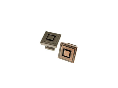 Copper OR Gray Square Knob Cabinet Knob (K84-Bathurst Square Knob)