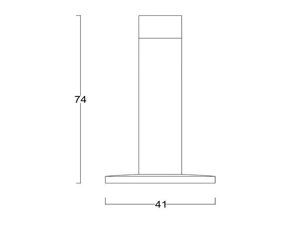 Diagram Brushed Stainless Steel Door Hardware Doorstops (T48 Square Doorstop)