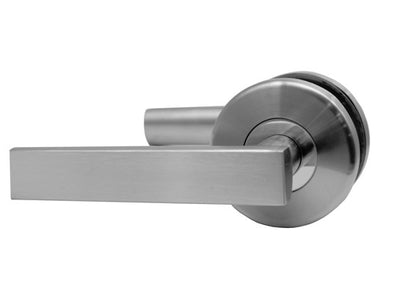 L3- Designer Round Brushed Stainless Steel Lever
