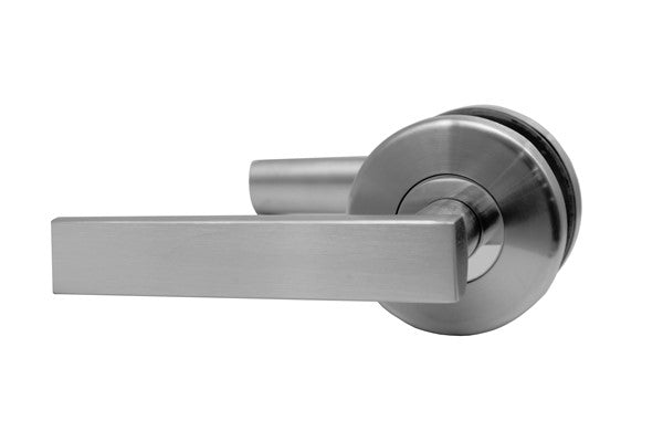 L3- Designer Round Brushed Stainless Steel Lever